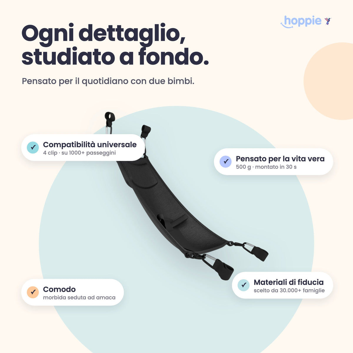 Hoppie – Ogni dettaglio, studiato a fondo. Pensato per il quotidiano con due bimbi.