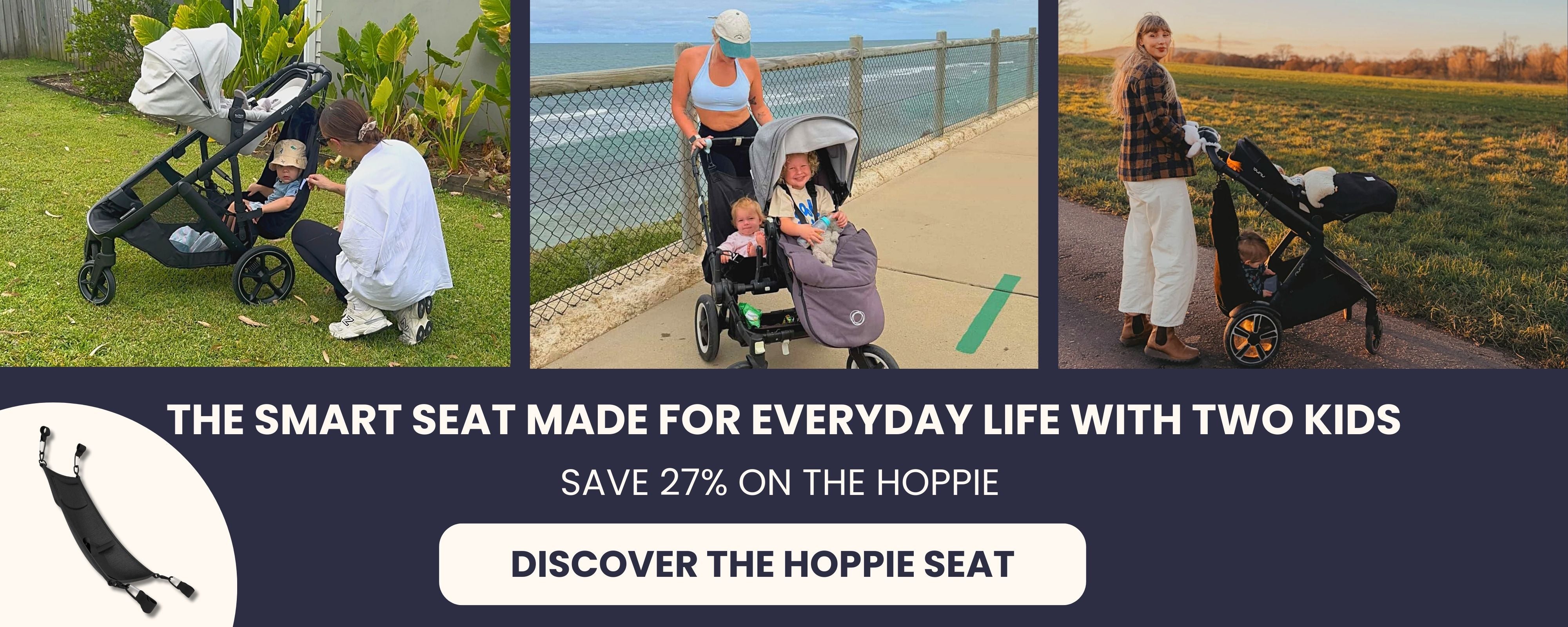 Hoppie – The Smart Extra Seat for Toddlers & Strollers