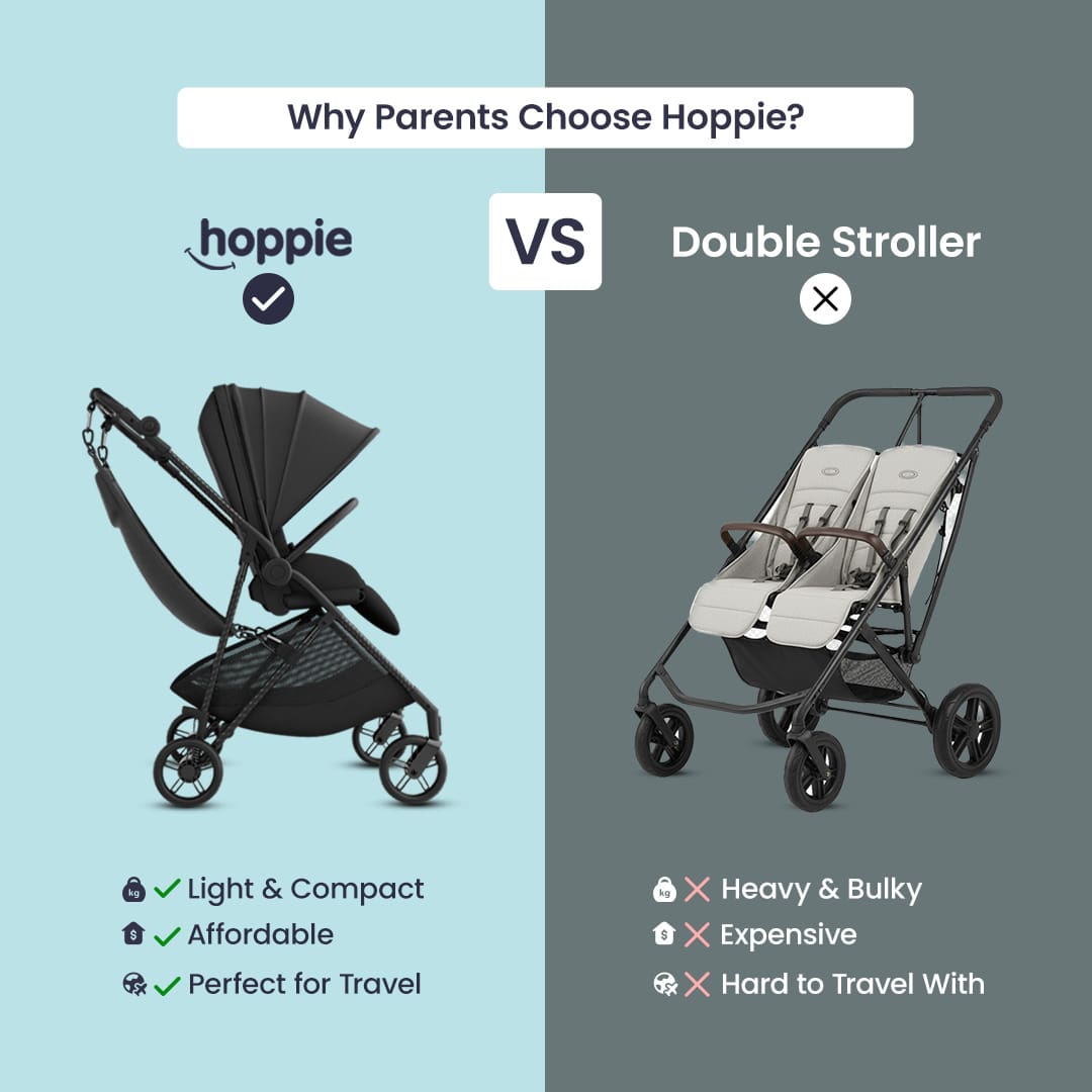 HOPPIE コンパクトハンモックシート セカンドシート Hoppie – The Smart Extra Seat for Your Second Child