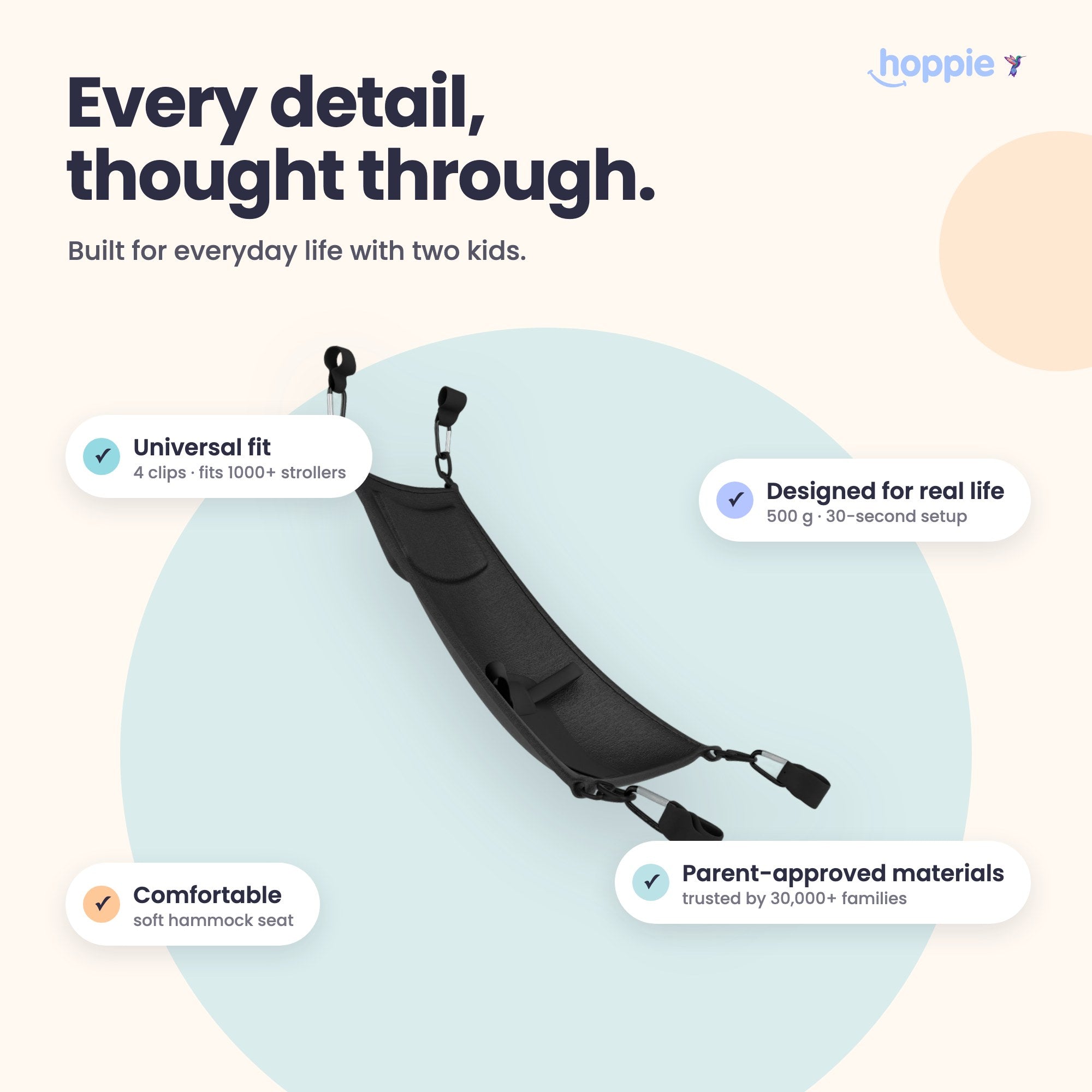 Hoppie – Every detail, thought through. Built for everyday life with two kids.