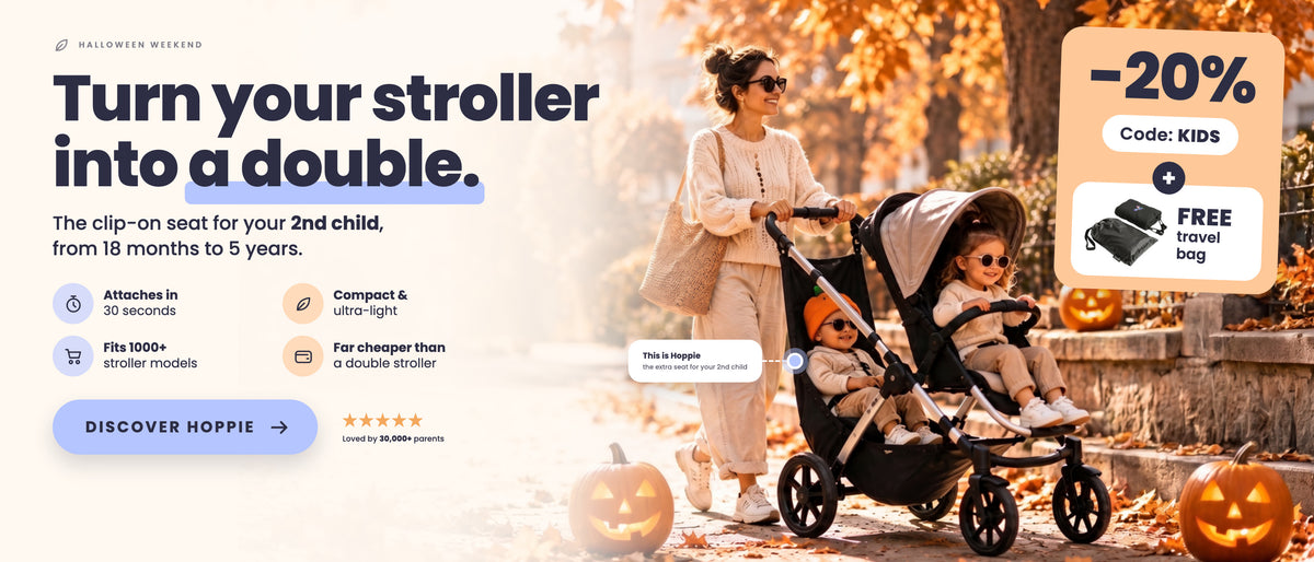 Hoppie, the clip-on seat for your second child