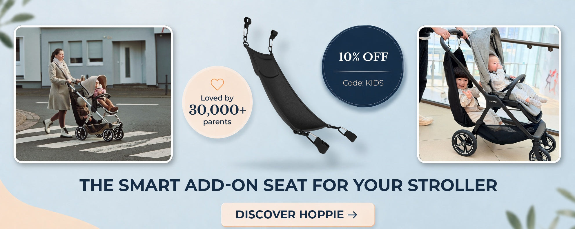 Hoppie – The Smart Extra Seat for Toddlers & Strollers