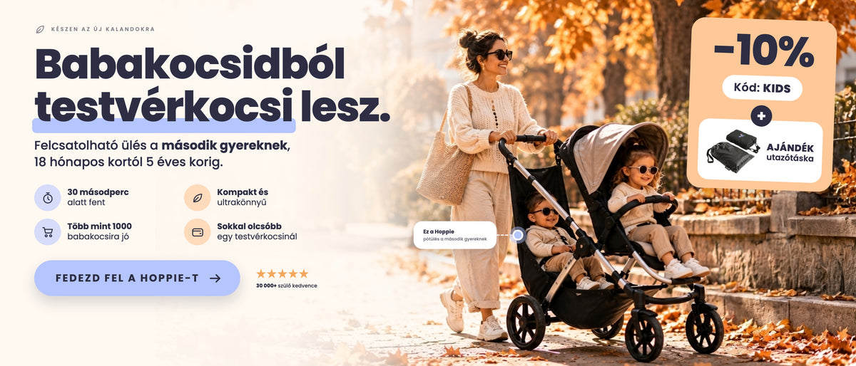 Hoppie, the clip-on seat for your second child