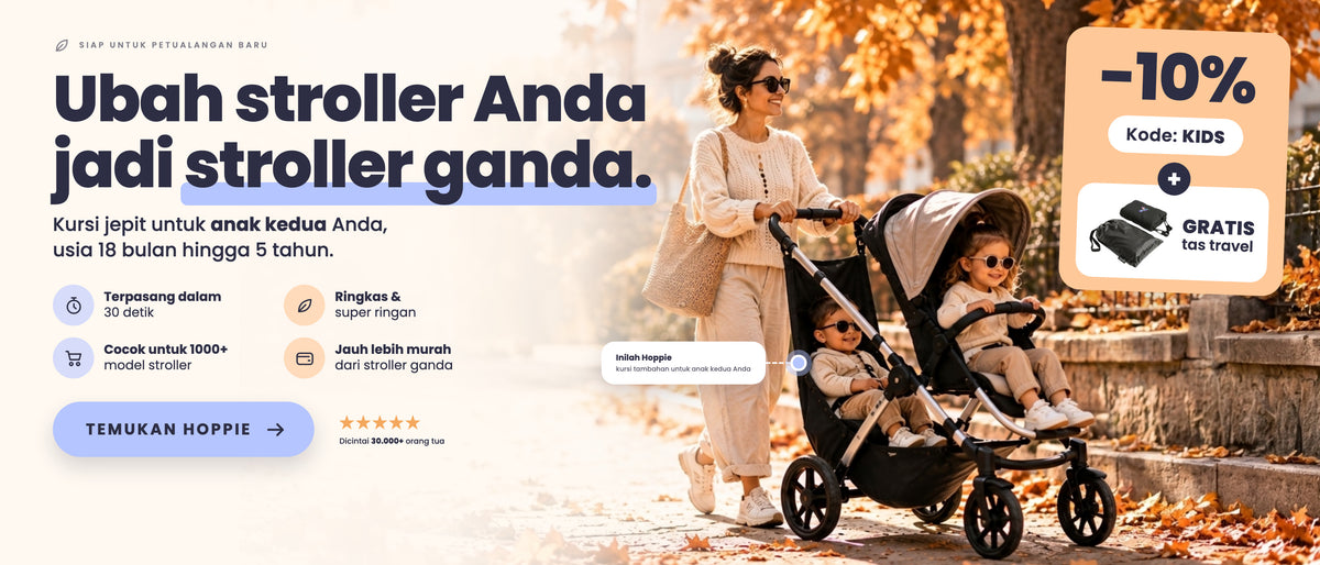 Hoppie, the clip-on seat for your second child