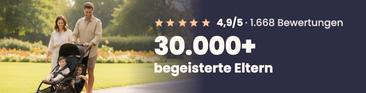 Von über 30.000 Eltern mit 4,9/5 bewertet
