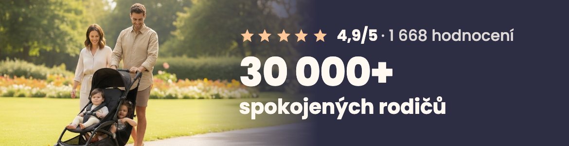 Hodnocení 4,9/5 od více než 30 000 rodičů