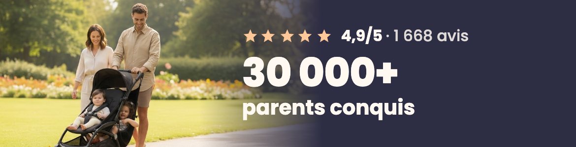 Noté 4,9/5 par plus de 30 000 parents